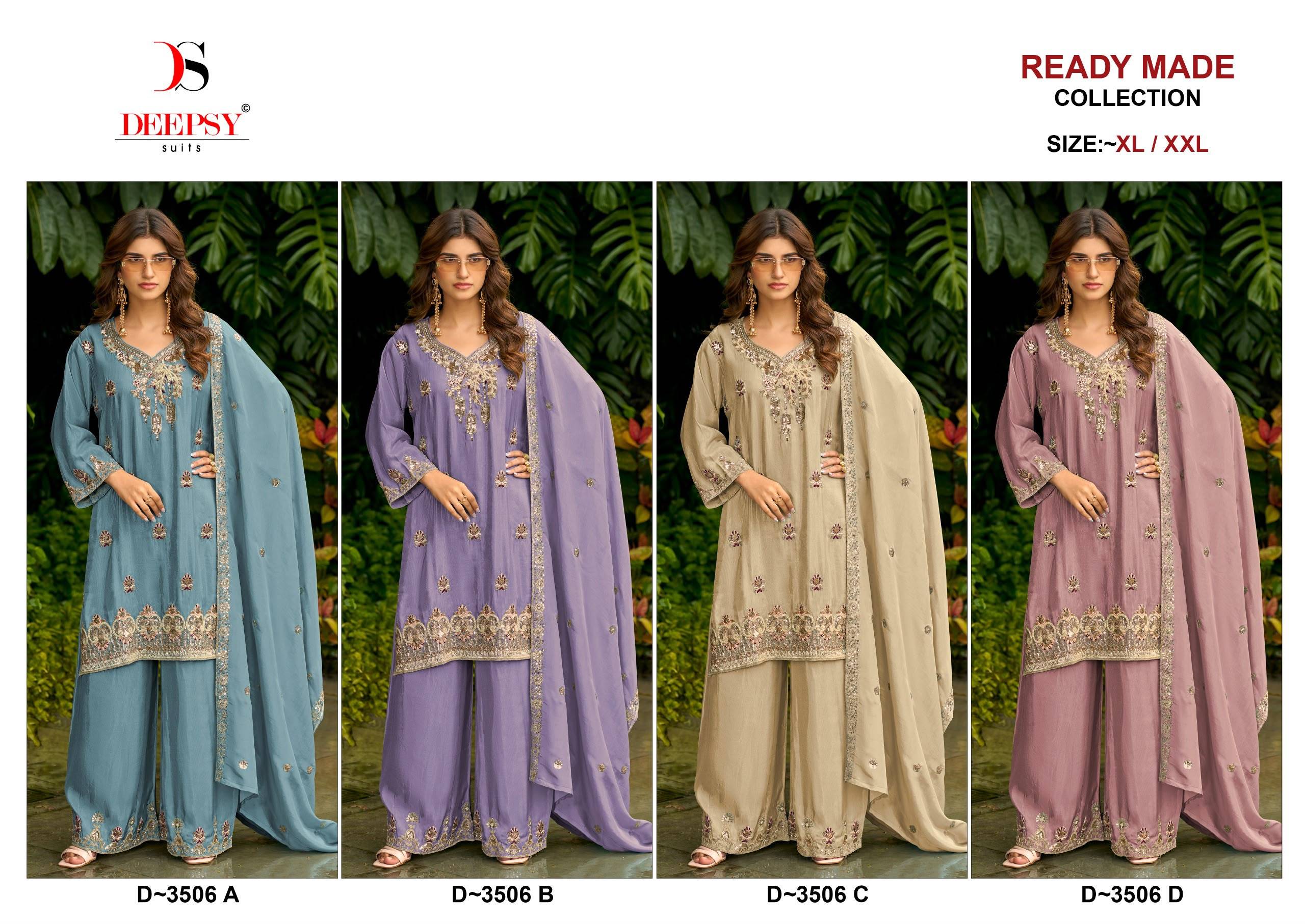 D-3506 SERIES BY DEEPSY SUITS Pakistani Suits Colorful Ethnic Wear Pure Viscouse Readymade Dresses At Wholesale